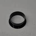 6 Inch Duct Connector, HG Power 150mm Plastic Straight Pipe Flange for 6" Ducting Pipes Hoses Heating Cooling HVAC Ventilation Use, Black