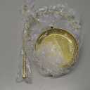 Rotating Necklace Holder Jewelry Display Stand Bracelet Organizer Hanging Tower Rack with 23 Hooks and Round Base Jewelries Collection 13.7inch(gold)