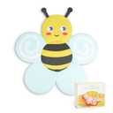 Baby Bath Pad for Infant Bathtub Sink, Non-Slip Flower Bathtub for Infants 0-6 Months, Soft Baby Sink Bath Cushion for Babies Bath Time, Newborns Bath Essentials Must Haves-Bee