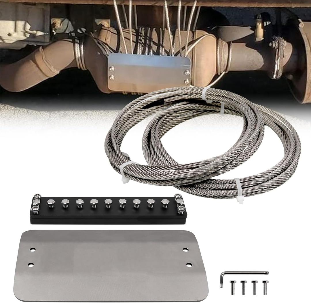 RULLINE Universal Security Anti Theft Catalytic Converter Protection Shield Catalytic Converter Catalytic Converter Anti Theft Shield Cover Compatible with Dodge Chevrolet etc.