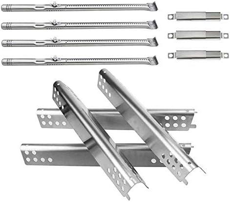 Grill Replacement Parts Repair Kit for Charbroil Advantage Series 4 Burner 463344116 466344116 Gas Grill, SS Grill Pipe Burners, Heat Plate, Adjustable Crossover Tube G4328M00W1 G3610003W1