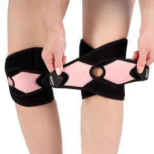 Aofit Knee Brace for Women Men Knee Pain Meniscus Tear Arthritis Patella Dislocation Best Osteoarthritis Adjustable Compression with Memory Stabilizers Breathable for Injury Recovery 2XL2pcs
