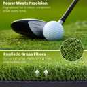 Golf Hitting Mat 5x4ft, Large 26mm Professional Golf Practice Mat for Driving & Swinging, Realistic Grass Golf Training Mat for Garage & Backyard, Ultra-Durable Artificial Turf, Gifts for Him Men