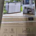 Keter Patio Store 4.6 x 4.0 ft. Resin Outdoor Storage Shed with Paintable and Drillable Walls for Customization-Perfect for Yard Tools and Pool Toys, Grey