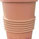 DesirableSip 16oz Coffee Mug - Insulated Reusable Coffee Tumbler - On-The-Go Travel Mug - BPA-Free, Leak proof Lid, Stylish Coffee Cup - Lightweight & Durable Mug for Drinks (Rose)