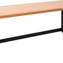 60" Adjustable Workbench, Rubber Wood Top Heavy-Duty Work Bench with Wheels, 2000 LBS Load Capacity Hardwood Worktable with Power Outlets, for