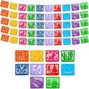 Mexican Party Banners (5 Pack with 10 Plastic Flags per Banner) - Papel Picado Mexicano Para Fiesta - Plastic Papel Picado - Fiesta Themed Party Decorations - Mexican Decor Cinco de Mayo
