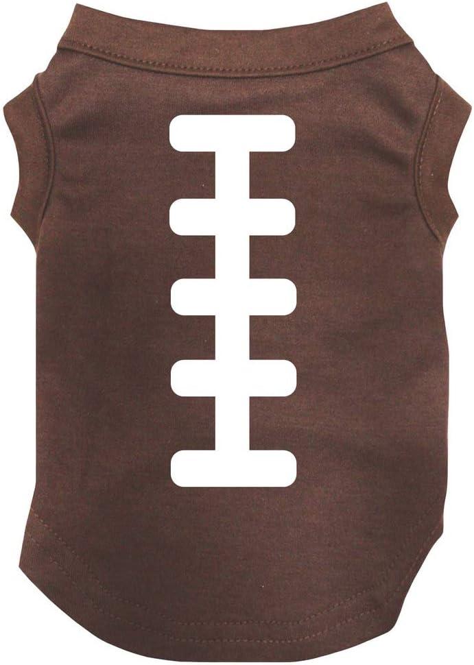 Petitebella Rugby Print Puppy Dog Shirt (Brown, Large)