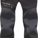 BenBoy Men's Snow Ski Outdoor Waterproof Windproof Fleece Cargo Hiking Pants (Large, Black)