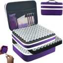 Diamond Painting Storage Containers, 240 Slots Diamond Painting Accessories and Tools for Diamond Art Organizer Case(Purple) (X-Large(240 Jars))