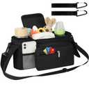 Accmor Universal Stroller Organizer with Insulated Cup Holder Detachable Phone Bag and Shoulder Strap,Stroller Bag Caddy Organizer Fits for Uppababy, Baby Jogger, Britax Strollers