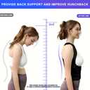 Posture Corrector for Women & Men,2-in-1 Back Brace with Shoulder Support, Adjustable Full Back Straightener for Upper & Lower Back Pain Relief, Hunchback,Scoliosis & Spine Alignment (Black, L)