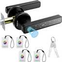 Fingerprint Door Lock, Door Locks for Bedrooms, Biometric Door Lock with Fingerprint/Password/Key/IC Card-Smart Door Lock for Home, Hotel, Office, Apartment (70-without app)