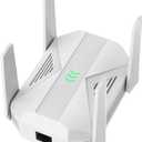 2025 AC2100 WiFi Extender - WiFi Extender Signal Booster with Gigabit Ethernet Port, WiFi Booster Dual-Band(5.8G&2.4G) Coverage to 12888 sp.ft, Faster Speed, Compatible with Multiple Devices