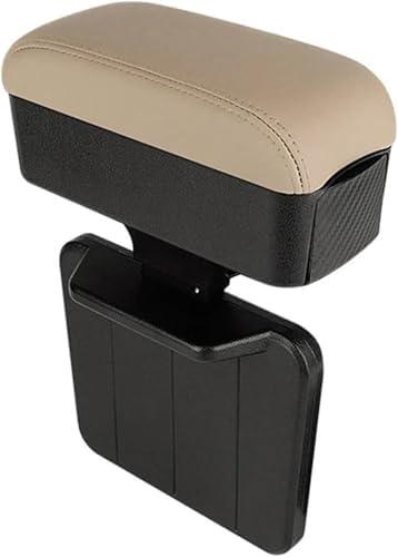 Car Armrest Car Armrest Box Universal Rest Wireless Charging Storage Container Frame Support(White)