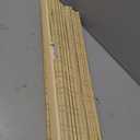 No Drill Bamboo Roman Shades Cordless, Raw Bamboo, 23" W x 64" H