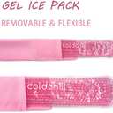 4 x Reusable Perineal Ice Packs for Postpartum & Hemorrhoid Pain Relief, Hot & Cold Pack for Women After Pregnancy, 2 Ice Pack and 3 Cover. (Pink)