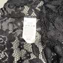 Lilosy Sexy Sheer Floral Lace Pajamas Lingerie Set High Waist Sleepwear Bra and Panty 2 Piece Nightwear (XX-Large, Black)