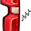 LED Tail Lights Assembly Compatible with 2019-2025 Chevy Silverado 1500/2500HD/3500HD RST/LT Trail Boss/LTZ/High Country /ZR2 Taillights with Harness, Left Driver Side Replace:84678149 GM2800311