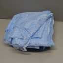 Deeprove Blue Lace Sheer Curtains 72 inches Length 2 Panels Set, Privacy Light Filter Window Treatment Pairs Decoration Florals Drapes for Nursery Boys Bedroom Living Room, Rod Pocket, W57 x L72