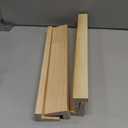 Yuanhe Wooden Domino Trays Set of 4,Wood Domino Racks, Domino Holders for Domino Tiles, Mexican Train, Mahjong, Chicken Foot and Other Domino Games