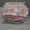 2 x 80Pcs Easter Paper Plates Napkins Forks Easter Tableware Set Flower Egg Bunny Disposable Dinnerware Religious Spring Picnic Favors Bunny Party Decorations (Pink-Bunny)