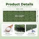 Artificial Boxwood Backdrop Roll: 40"x120" (33.5 sqft) UV-Anti Greenery Faux Grass Hedge for Indoor Outdoor Green Wall Decor, Patio Privacy Screen, Garden Fence Covering