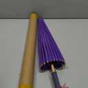 Plain Bamboo Parasol Umbrella for Weddings, 33 Inch Diameter, Sun Protection, DIY Decor, Photo Props (Purple)