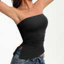 Avidlove Women's Strapless Tube Top Double Lined & Non-Slip Y2K Backless Bandeau Tops for Summer Going Out Tank Top (Black, Large)