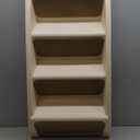 PetSafe CozyUp Folding Dog Stairs, Portable Indoor/Outdoor Pet Steps for Bed, Couch & Car, Tan, 25 Inch