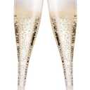 100 Plastic Champagne Flutes - 5 Oz Disposable Clear Champagne Glasses for Parties, Mimosa Bar, Events, Wedding and Shower Party Supplies - Toasting Cocktail Cups