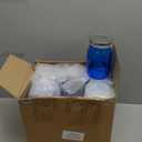 Tessco for you 12 Pcs Bulk Dark Blue Mason Jars with Lids 16 oz Decorative Centerpieces Glass Pint Canning Containers Regular Mouth for Flower Food Storage Wedding Halloween Christmas DIY Crafts