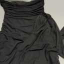 NADIA FRACA Women's Sexy Mesh Strapless Off Shoulder Y2k Bodycon Dress Backless Tube Draped Ruched Mini Dress S