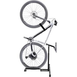 Qualward Vertical Bike Stand Floor Bicycle Rack Adjustable Upright Design, Space Saving for Living Room, Bedroom and Garage