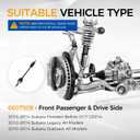 PAROD 2PCS 6607509 CV Axle Assembly Fit for 2014-2014 Subaru Forester, 2010-2014 Legacy, 2010-2014 Outback Front Drive & Passenger