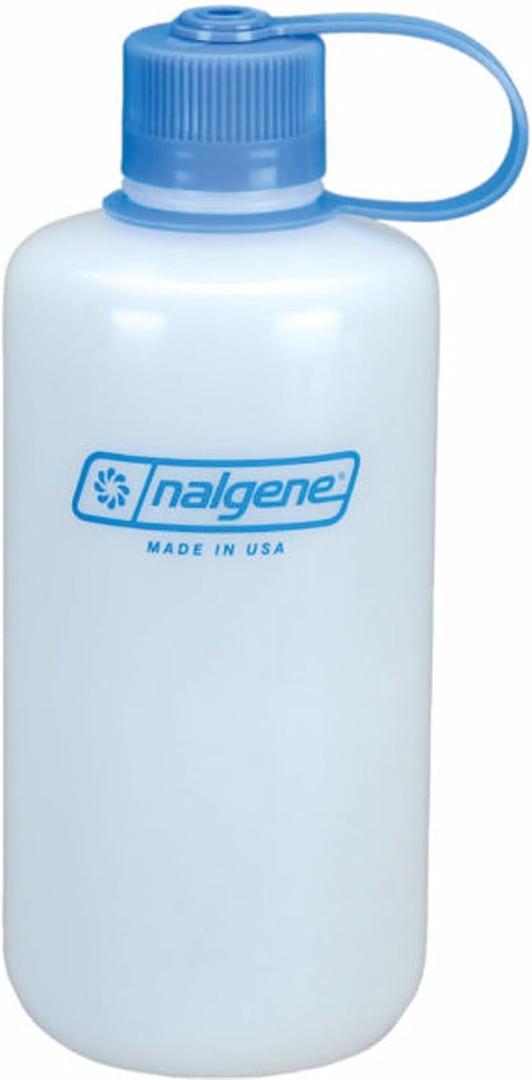 Nalgene HDPE Narrow Mouth BPA-Free Water Bottle, Clear, 32 oz