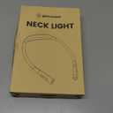 Glocusent Lightweight Neck Light for Reading in Bed, 1200mAh Rechargeable Book Light, Hands-Free Reading Light, 5 Colors, 5 Brightness Adjustable, Private Bedtime Reading for Book Lover