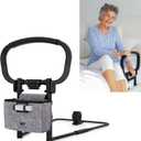 Sturdy Bed Rails for Elderly Adults Safety - Foldable & Adjustable Bed Rail - Supports up to 330lbs - Free Motion Light & Storage Bag - Fit King, Queen, Full, Twin - Bed Guard Rail for Seniors WELLORA