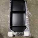 BWE 12 x 30 Inch Black Shower Niche, Stainless Steel Bathroom Bathroom Wall Niche, No Tile Needed, 3 Recessed Tiers for Bathroom Storage, Overmount Installation