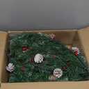 30 Inch Super Large Thick Christmas Wreath for Front Door with 100 Lights Timer Realistic Feel 311 Tips 28 Pinecone 110 Red Berry Battery Operated Outdoor Christmas Wreath Xmas Door Decor