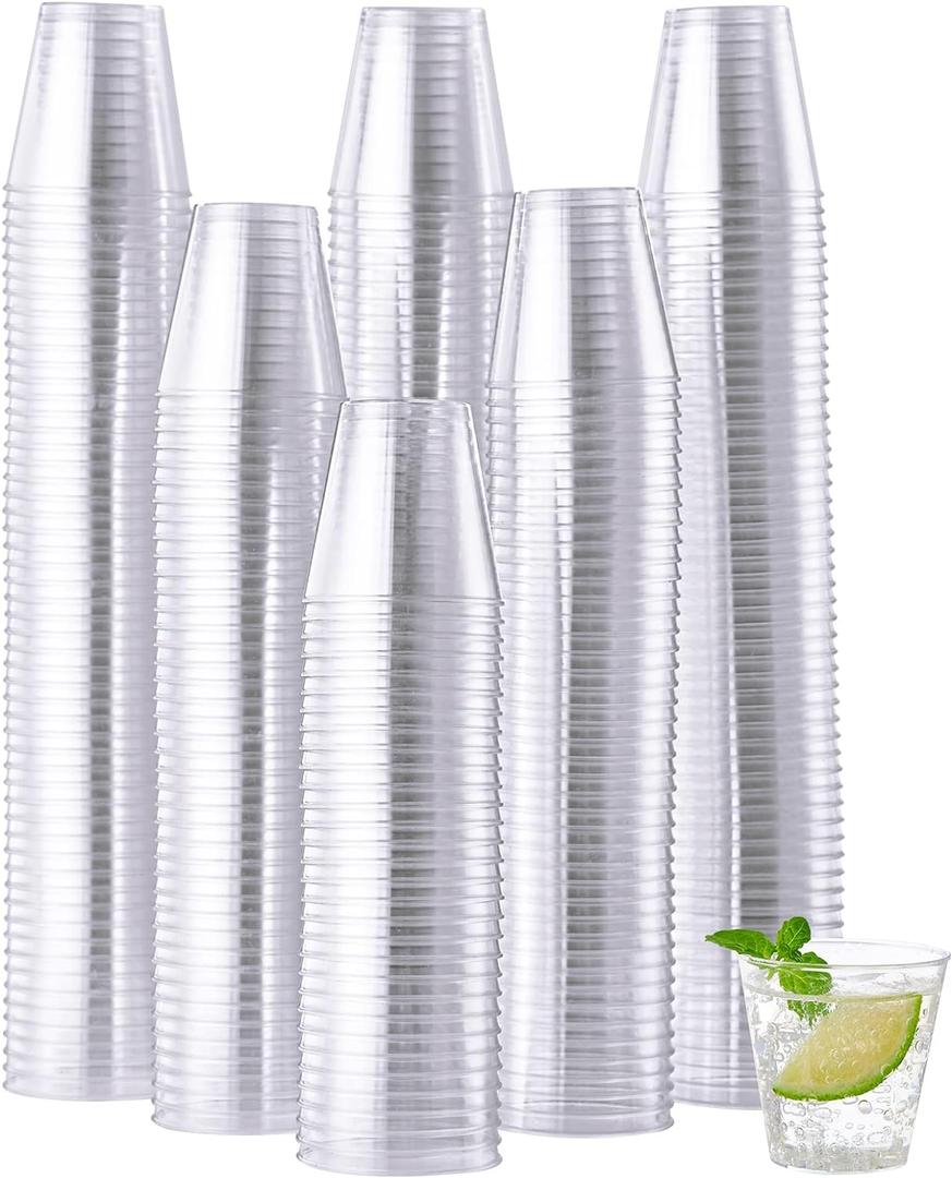 JOLLY CHEF 1000 Plastic Shot Glasses-1.5 oz Disposable Cups-1.5 Ounce Plastic Shot Cups for Weddings Halloween, Thanksgiving, Christmas Party