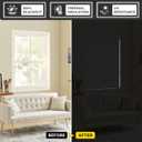 UNISHADES 100% Blackout No Tools No Drill Cordless Roman Shades for Windows, Size 31 3/4" W × 60" H (for Windows 32" W × 60" H) Blackout - Off-White