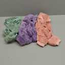 Reginary 3 Pieces Dog Pajamas Puppy Clothes Winter Coats Elastic Pajamas for Puppy Fluffy Jumpsuit Fleece Sweater for 4 Legs Dog Bodysuit(Medium,Pink, Purple, Green)