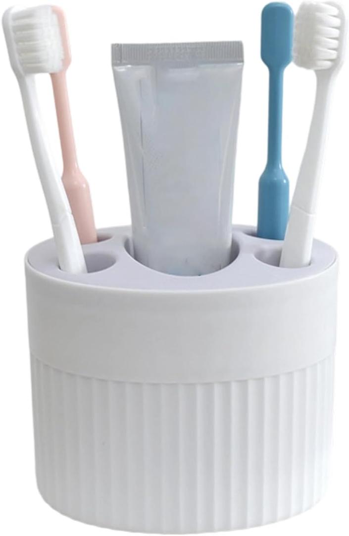 Toothbrush Holders for Bathrooms,Tooth Brush Holder for Bathroom Toothbrush and Toothpaste HolderWhite, 1 Pcs