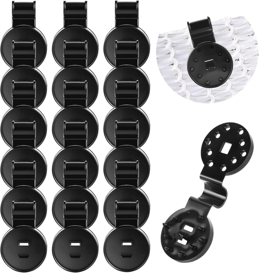 Sunscreen Net Clips Heavy Duty Plastic Shade Cloth Clips 100Pack with Tarp Grommet Fasteners for Garden Patio Awning Mesh Fabric Clamp