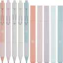 BLIEVE - Aesthetic Highlighters and Gel Pens With Soft Ink And Tip, Bible Highlighters and Pens No Bleed, Dry Fast Easy to Hold, for Bible Journaling Planner School Supplies (Pastel)