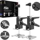 Labor-Saving Handle 2 Pack, Construction Jack, Wall Tile Locator, Multi-Function Height Adjustment Lifting Device, Door Panel Lifting Cabinet Jack, Raised 9.8 in, Pair Dynamic Load 420 LB