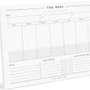 Bliss Collections Weekly Planning Pad, To Do List Notebook - Undated Tear-Off Sheets Notepad - Work Calendar, Organizer, Scheduler for Goals, Tasks - Minimalist, 8.5" x 11", 50 Sheets