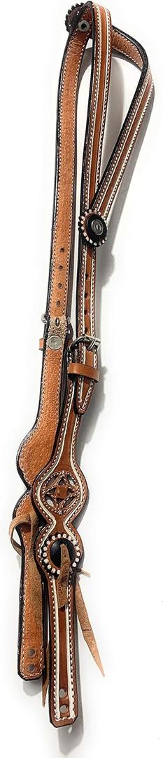 Saddle Horse Headstall, Cabezadas Charra para Caballo (Honey)