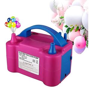 Electric Air Balloon Pump, 600W Portable Dual Nozzle Electric Balloon Inflator with Small Storage Box, Two Operation Modes, for Garland Arch Party Decoration